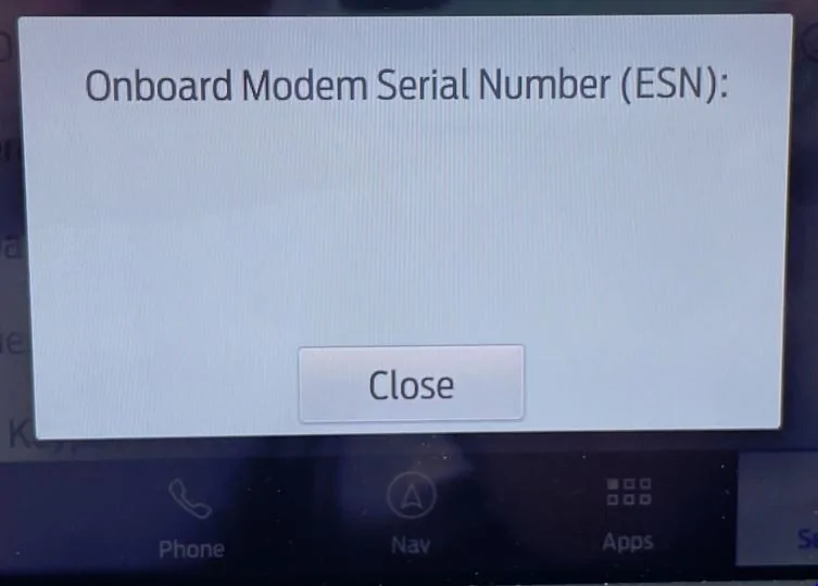 Ford Maverick Question about AT&T hotspot... esn number
