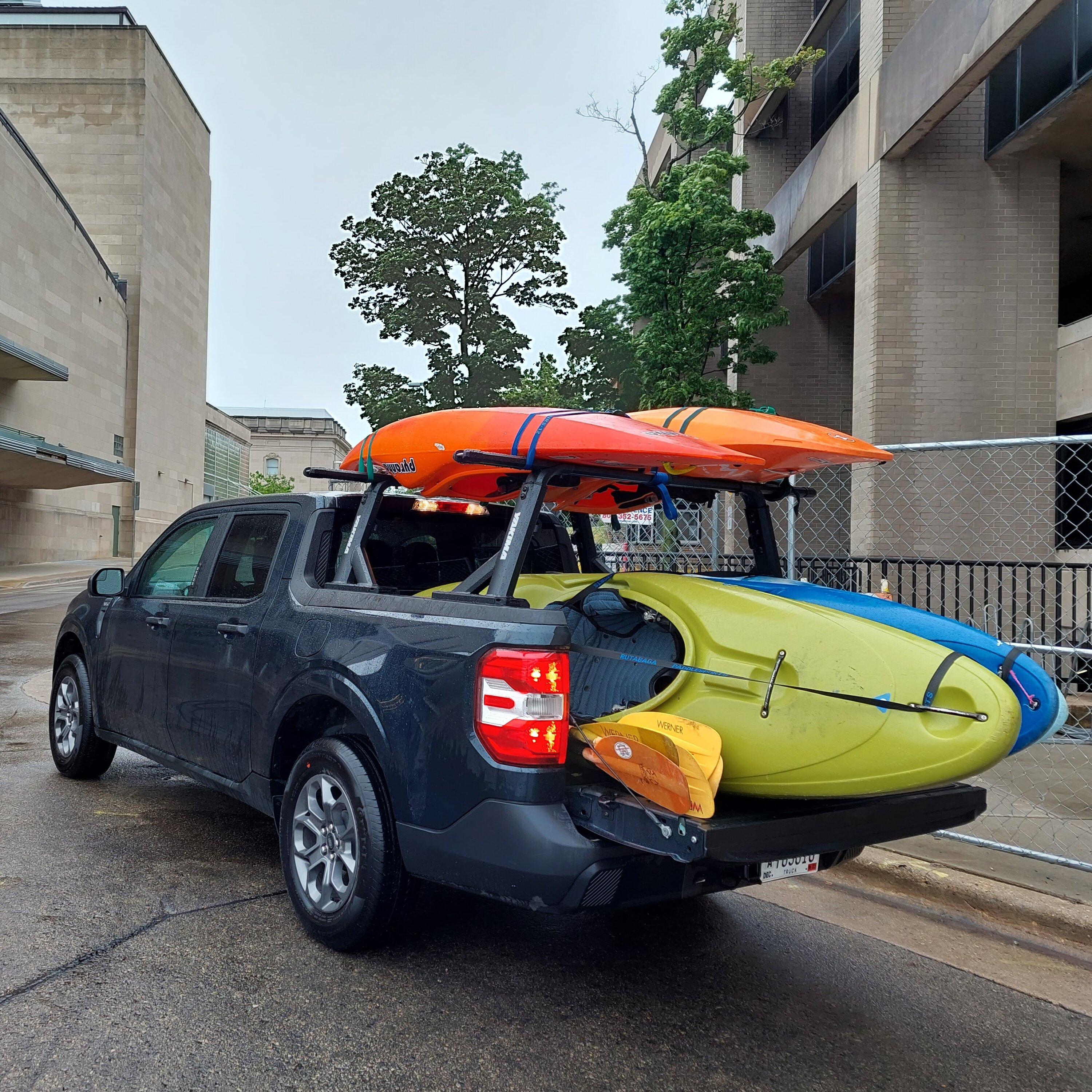 Ford Maverick The goal is to haul as many kayaks as I can 20230611_091852