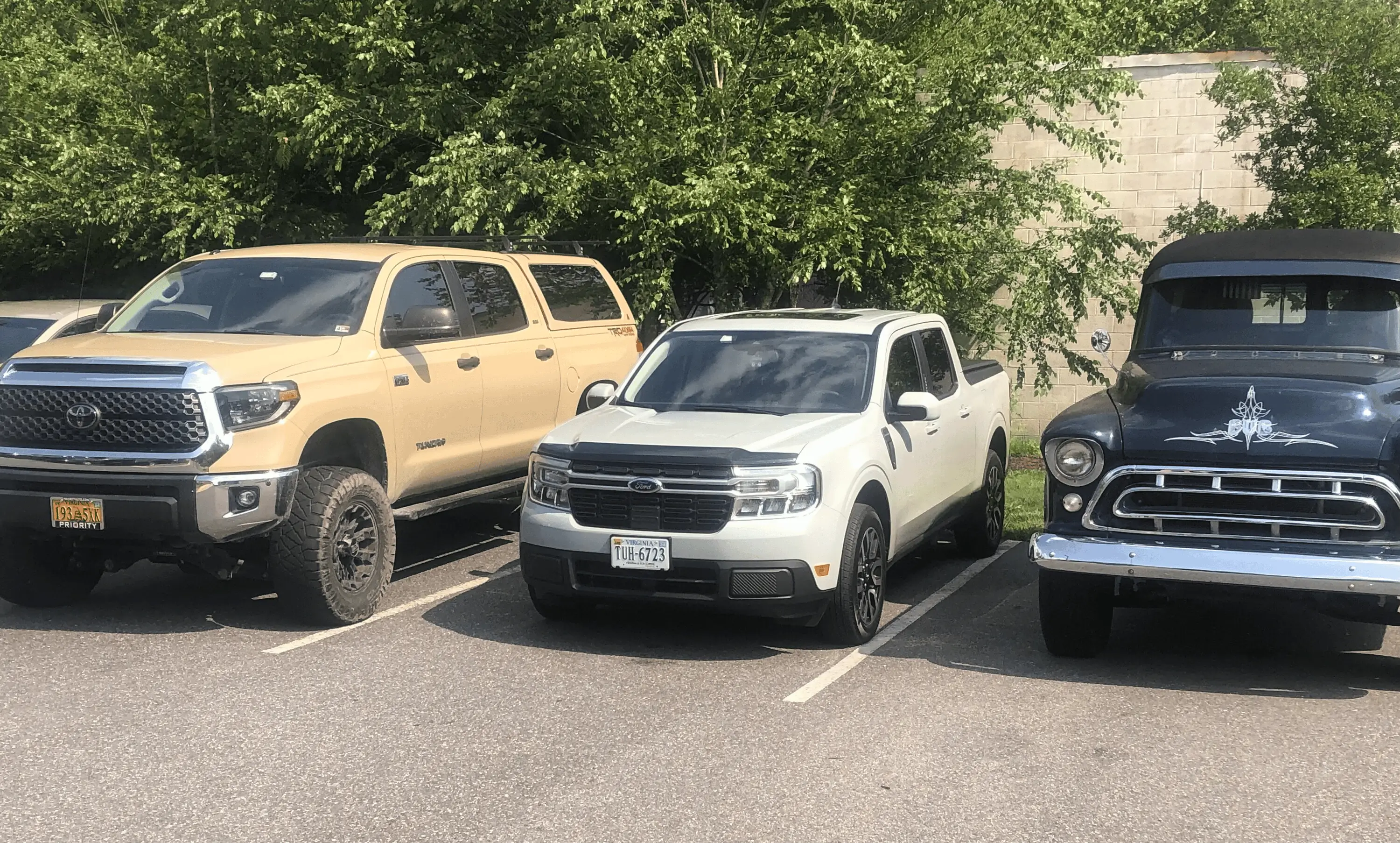 Ford Maverick Post your Maverick next to ridiculously large trucks - photos thread 1687792038456