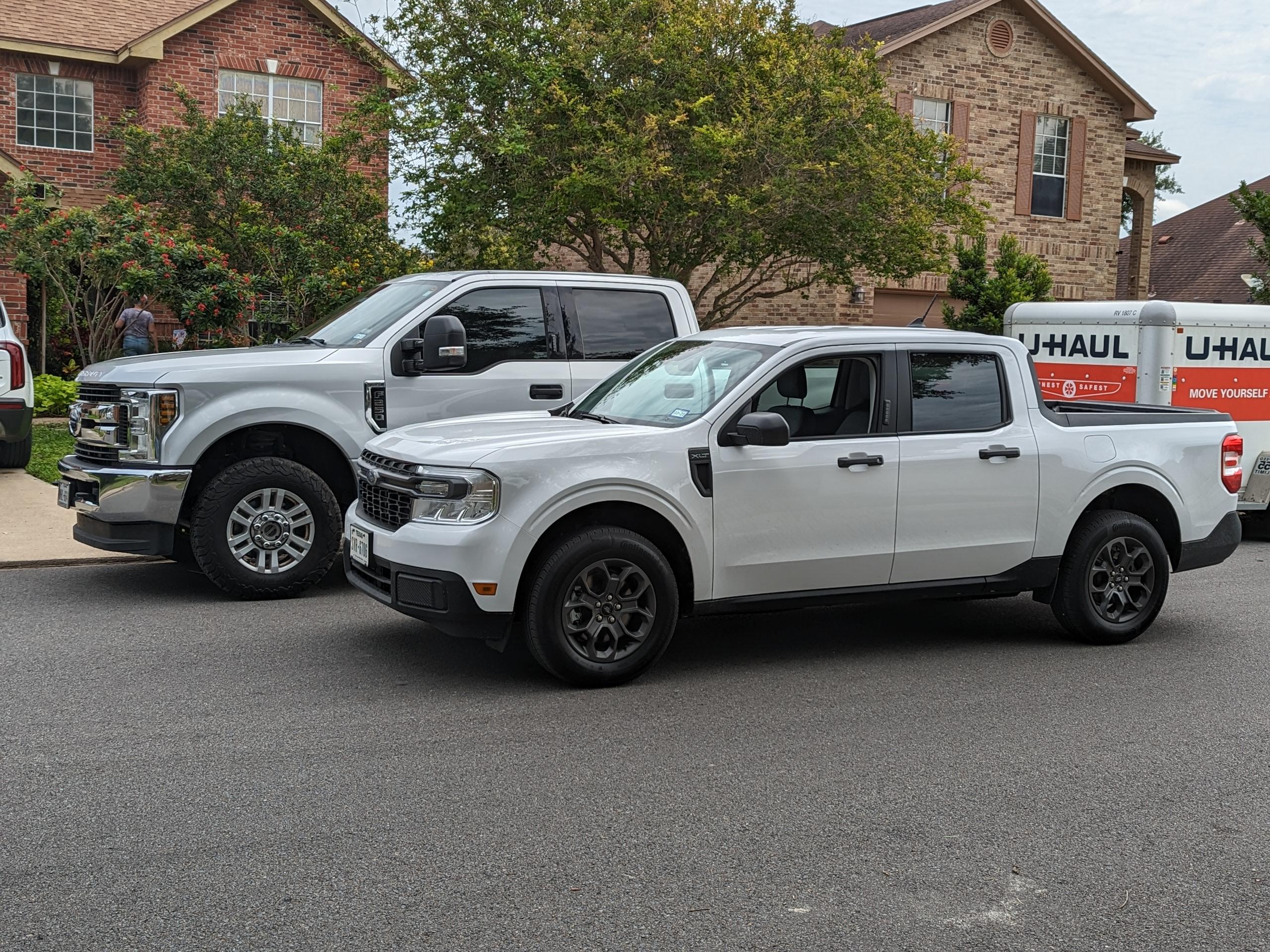 Ford Maverick Post your Maverick next to ridiculously large trucks - photos thread PXL_20230521_163012696