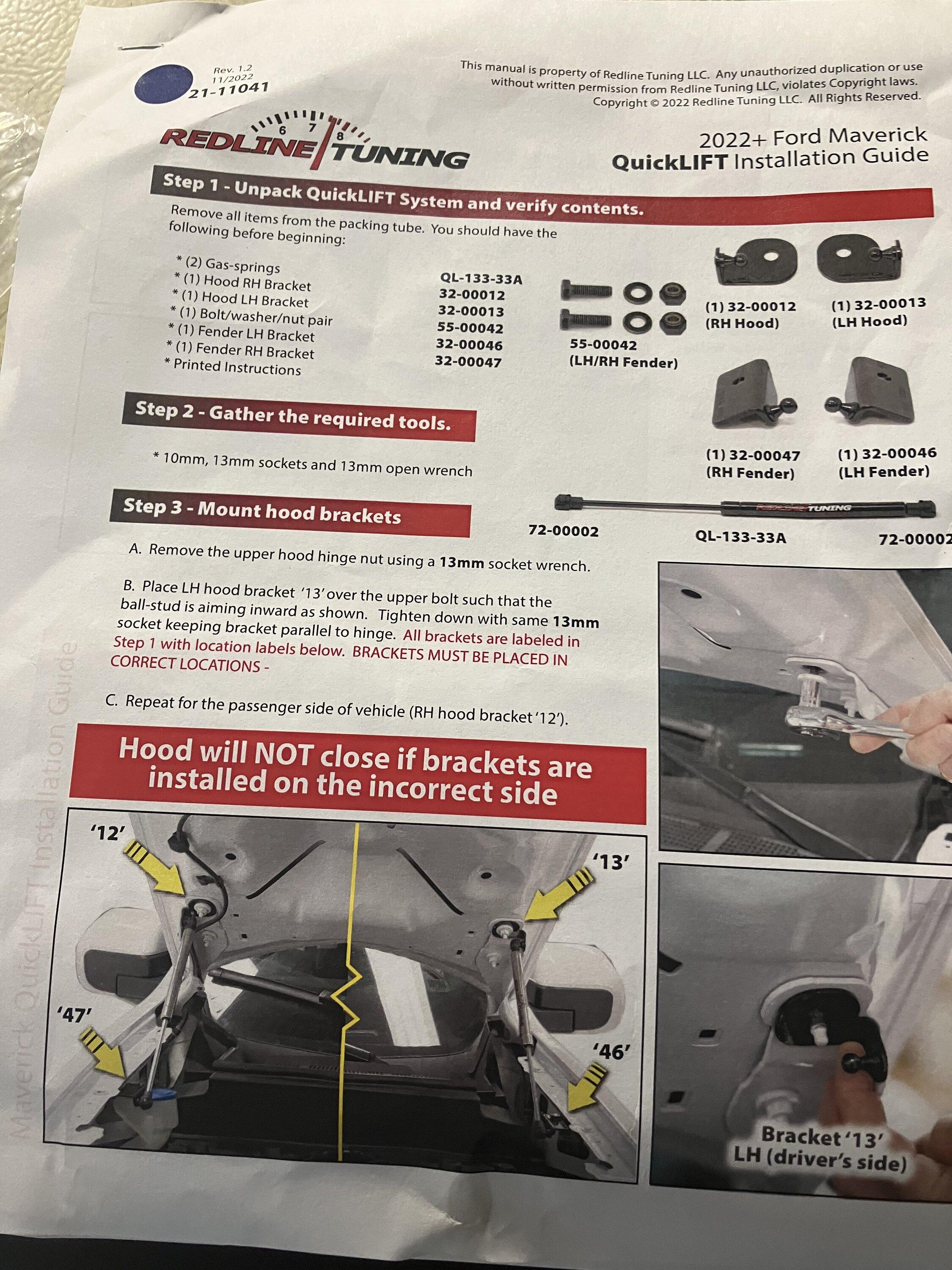 Ford Maverick Rekindle Hood Struts IMG_2095