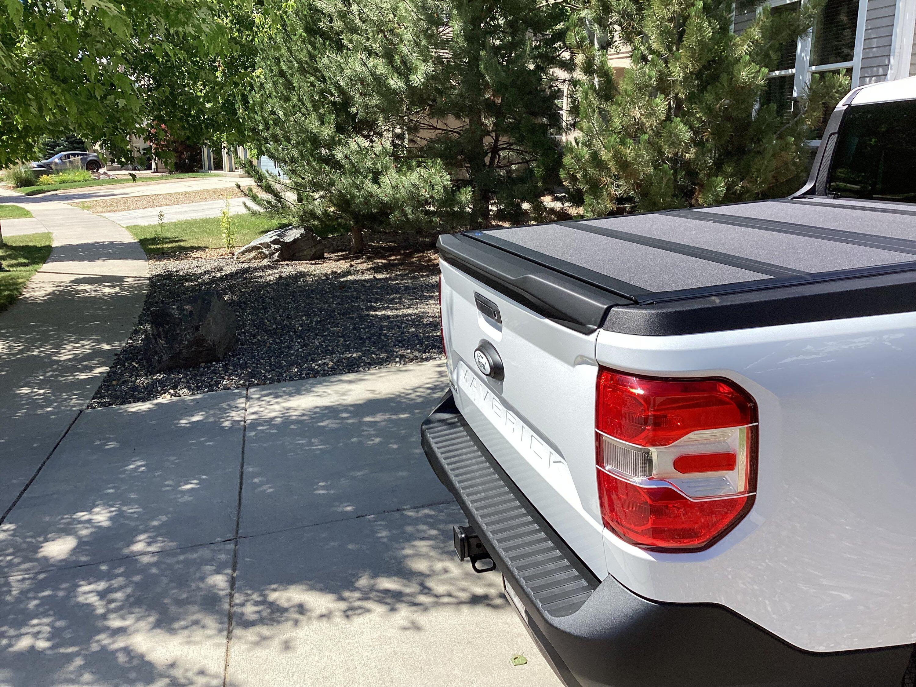 Ford Maverick Tailgate Spoiler installed IMG_0217