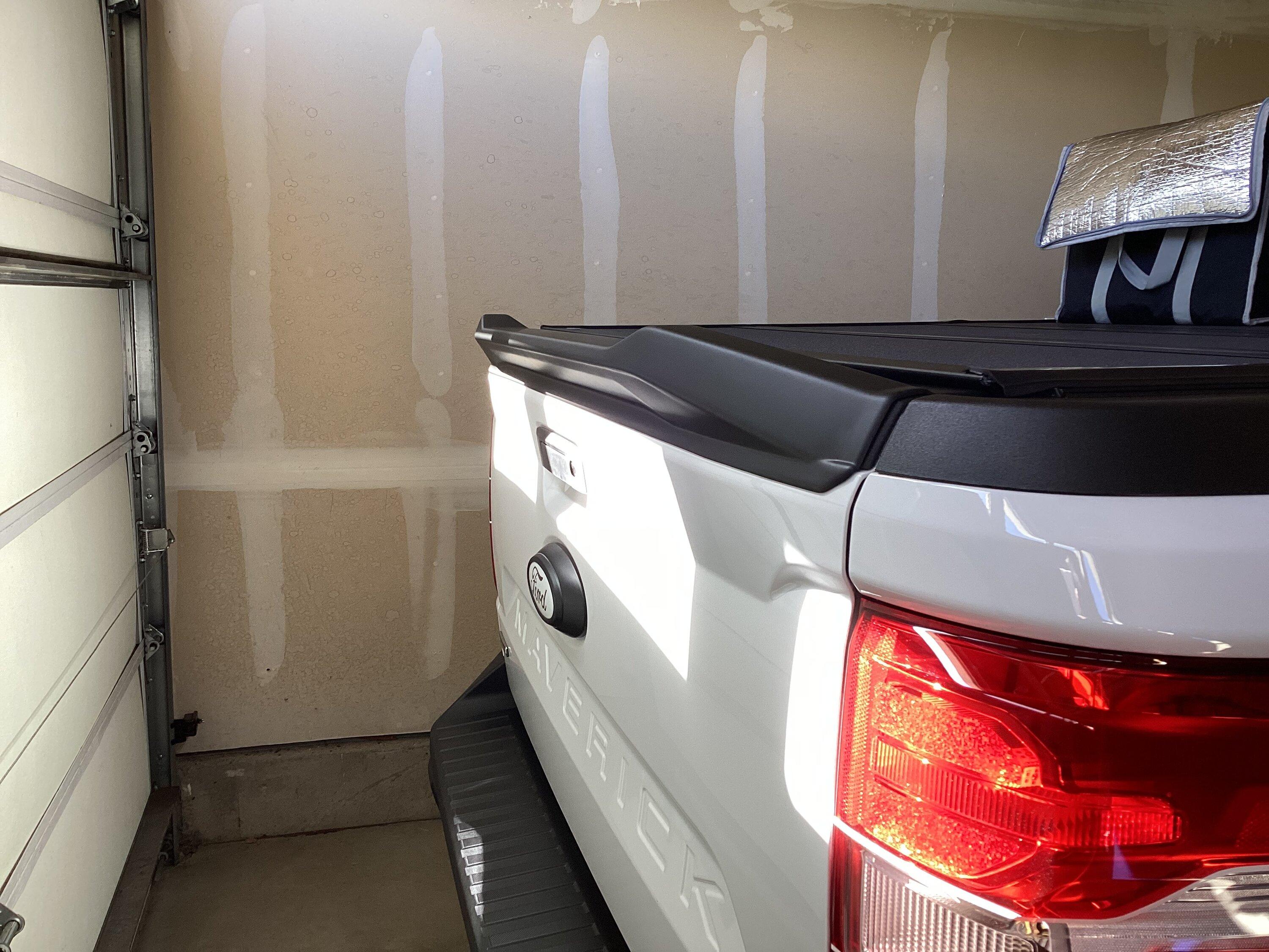 Ford Maverick Tailgate Spoiler installed IMG_0225
