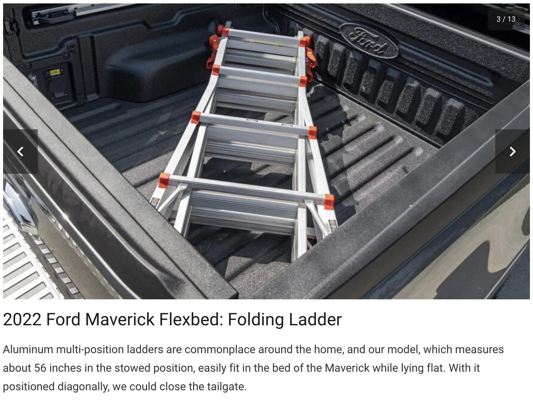 Ford Maverick Hauling tests: Maverick bed capacity: 37" tires, ladder, bikes, sleeping bag, coolers, plywood / drywall, ATV, etc Screen Shot 2021-10-09 at 6.49.31 PM
