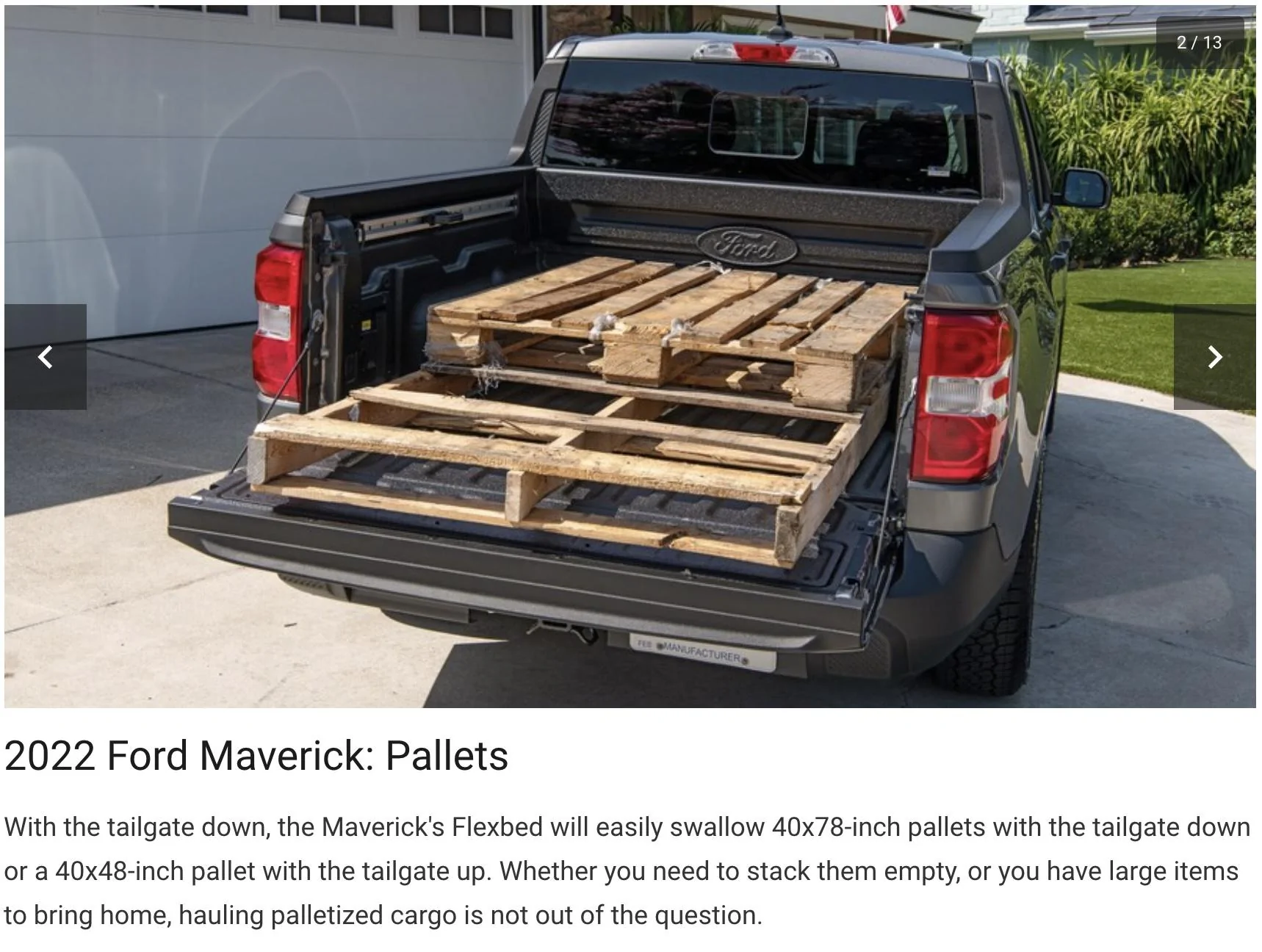 Ford Maverick Hauling tests: Maverick bed capacity: 37" tires, ladder, bikes, sleeping bag, coolers, plywood / drywall, ATV, etc Screen Shot 2021-10-09 at 6.49.40 PM