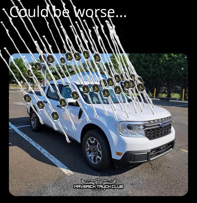 Ford Maverick What's wrong with antenna on the roof? ZomboMeme 29092021184544