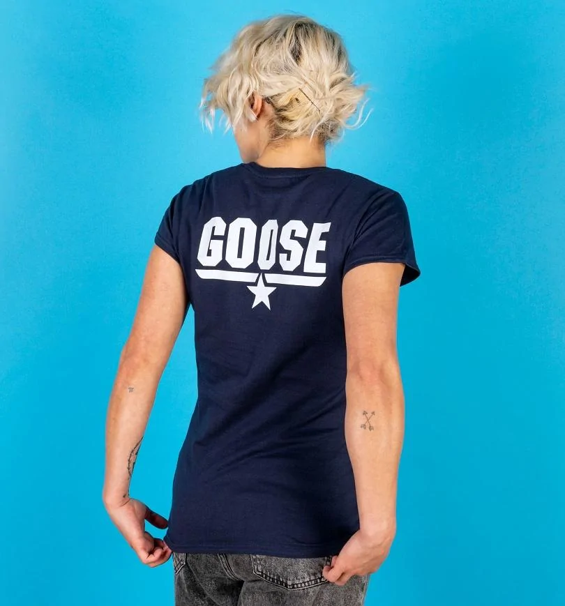 Ford Maverick Maverick Apparel Now Available TS_Womens_Top_Gun_Goose_Fitted_T_Shirt_19_99_MOdel_BK_HR-320-320