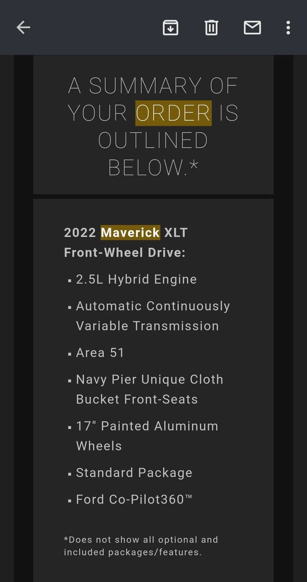 Ford Maverick 📊 Maverick Order Tracking List & Stats [Enter Yours!] Screenshot_20211010-160307_Gmail