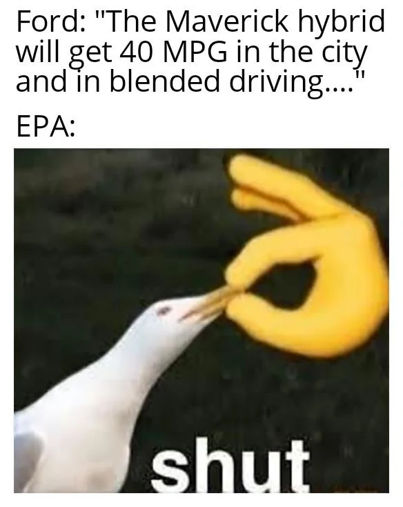 Ford Maverick Maverick Memes -  fun diversion while we wait [ ** NO POLITICS ** ] Shut Seagull 11102021074744