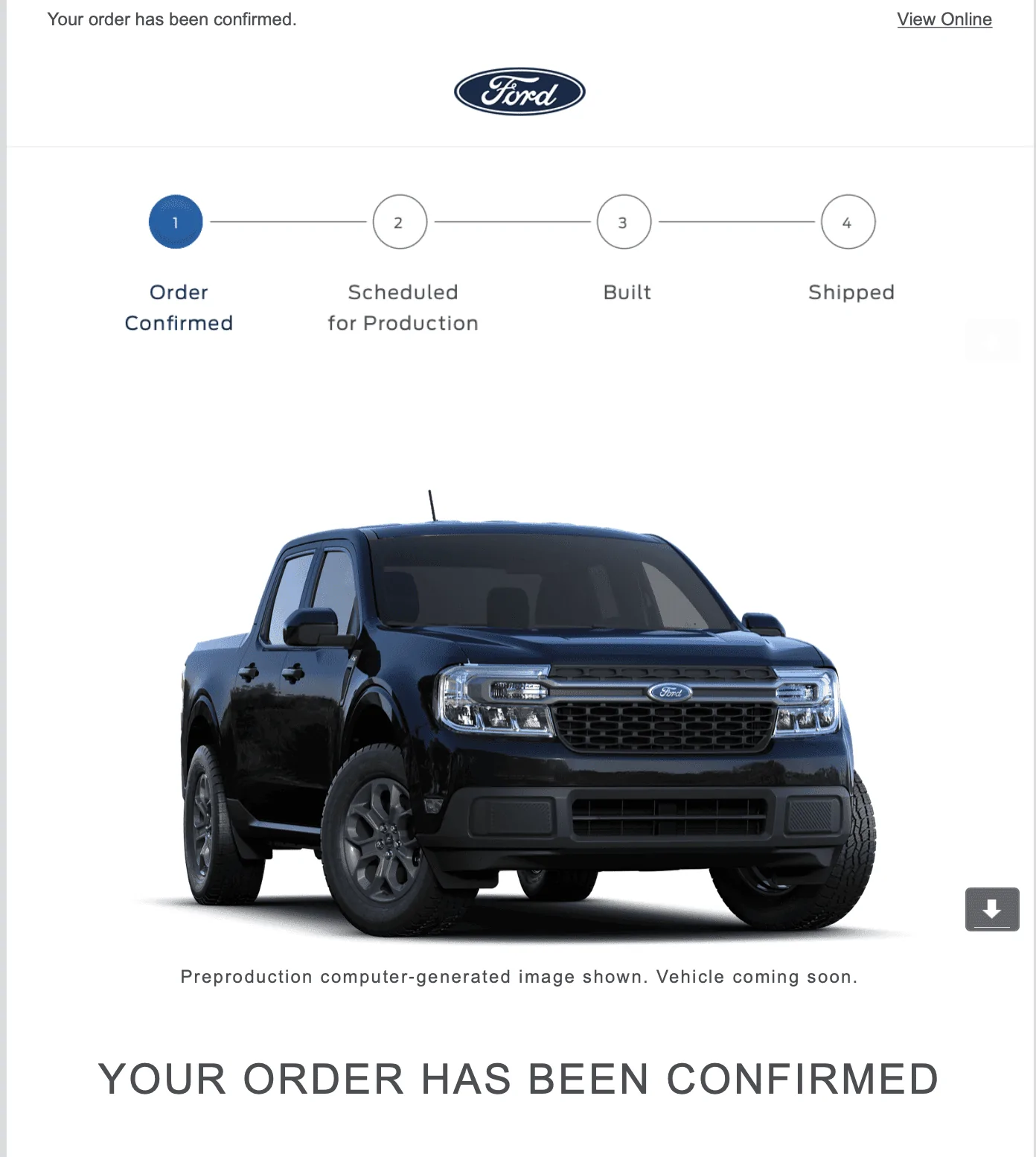 Ford Maverick Order Confirmation Email means I am good to Go? Screen Shot 2021-10-12 at 2.07.26 PM