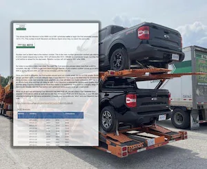 Ford Maverick GPS trackers installed by lenders 2022-Maverick-Build-Window-Sticker-Blend-Date-Production-Rotation-Number-Built-Shipped-Emails