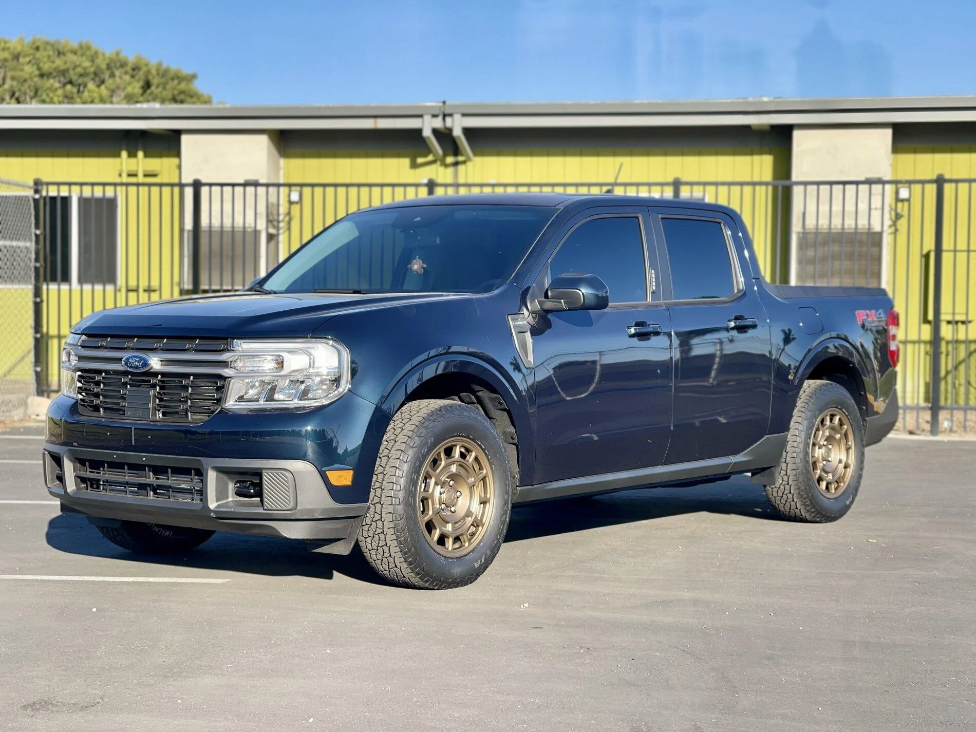 2022 Ford Maverick on Aftermarket 17x8%22 Fifteen52 Metrix MX Bronze Wheels and 245:65:17 BFG...jpeg