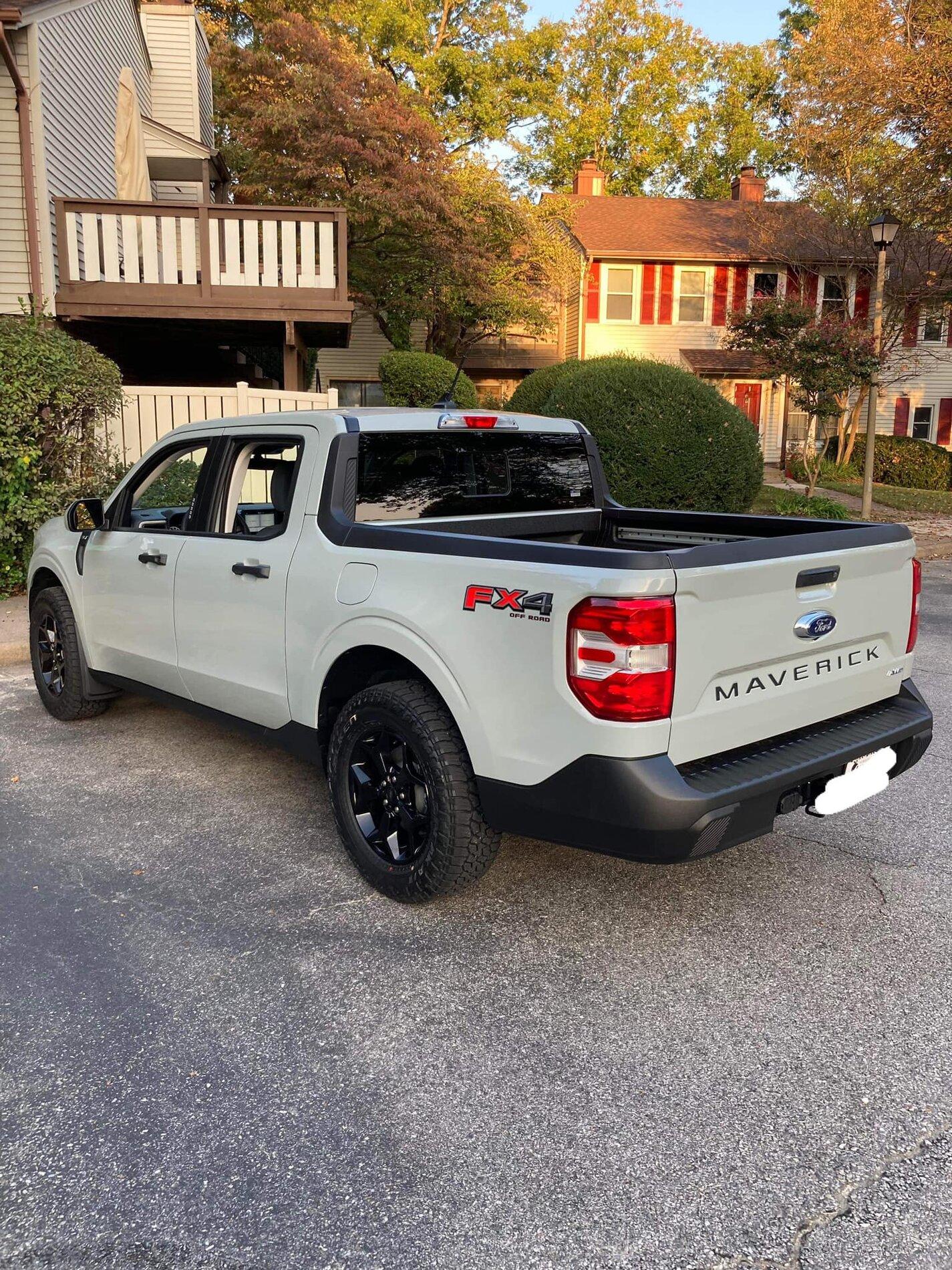 Ford Maverick Maverick on Falken Wildpeaks A/T3W 245/65/17 Tires, Tailgate Lettering, Door Sills, Splash Guards Maverick on Falken Wildpeaks A:T3W 245:65:17 Tires, Tailgate Lettering, Door Sills 5