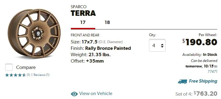 Ford Maverick Maverick on Aftermarket 17x8" Fifteen52 Metrix MX Bronze Wheels and 245/65/17 BFG Trail Terrain Tires Captur