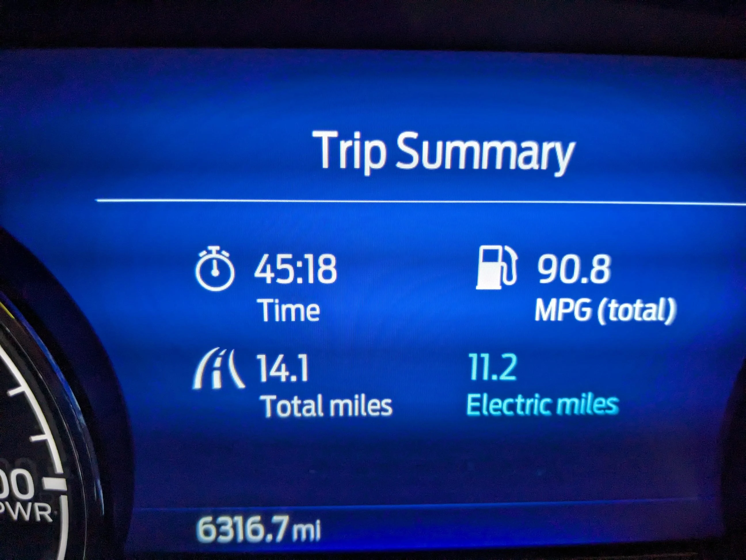 Ford Maverick MPG with primarily 'in city/town' driving? PXL_20230628_205127868