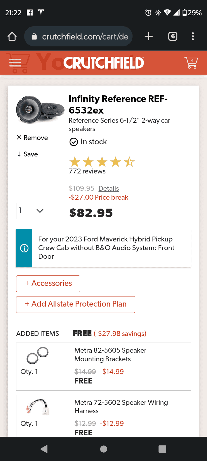Ford Maverick Inexpensive Audio upgrade Screenshot_20230630-212300