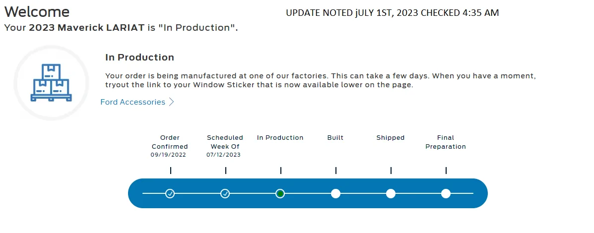 Ford Maverick Official Update: 2024 Maverick order banks will open July 17 7-1-2023 UPDATE