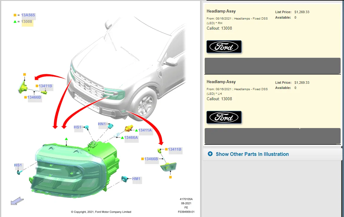 Ford Maverick Cost to fix a damaged front bumper and headlight on Maverick? 1688399329323