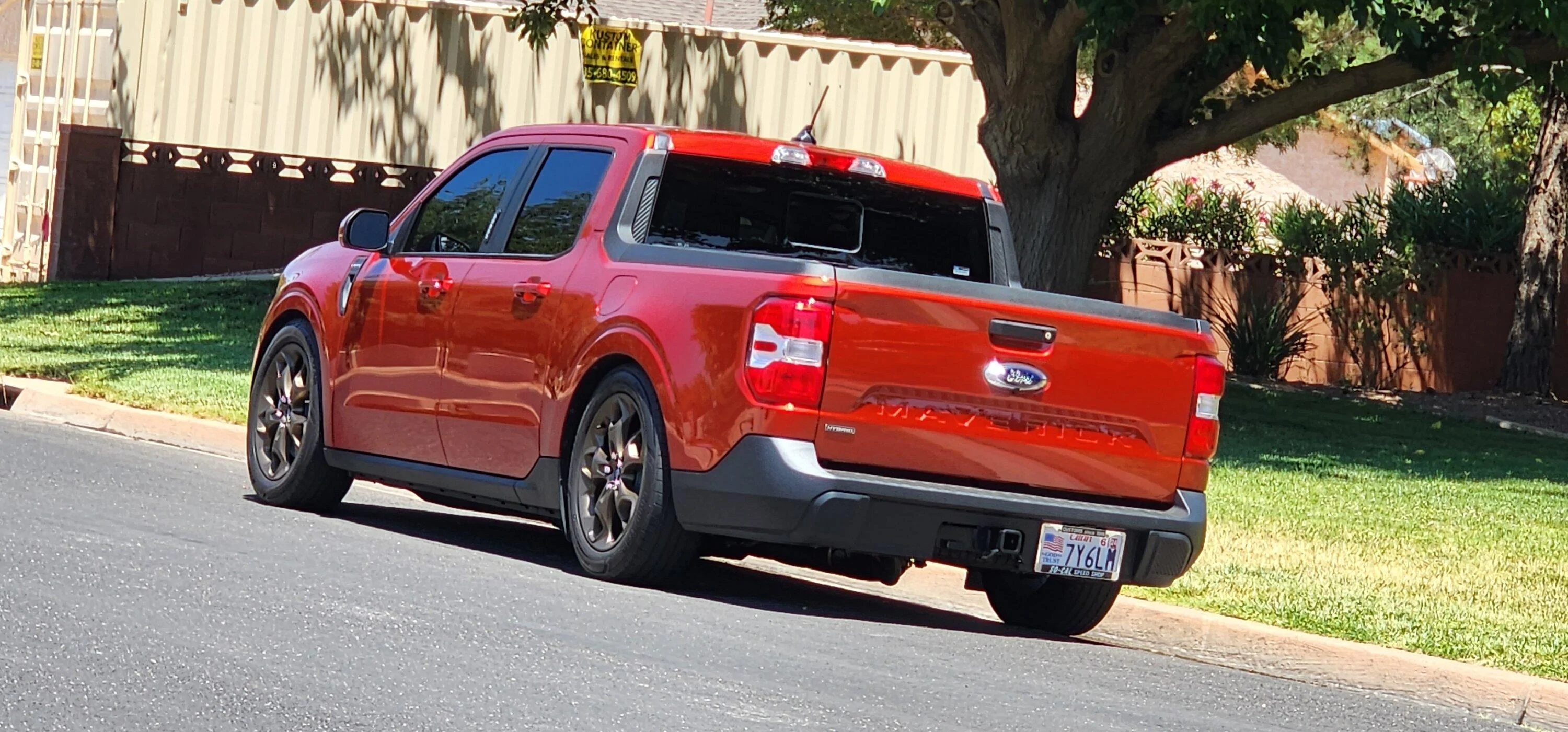 Ford Maverick Slammed on Silver's Coilovers (23 Hybrid Lariat) 20230703_142203
