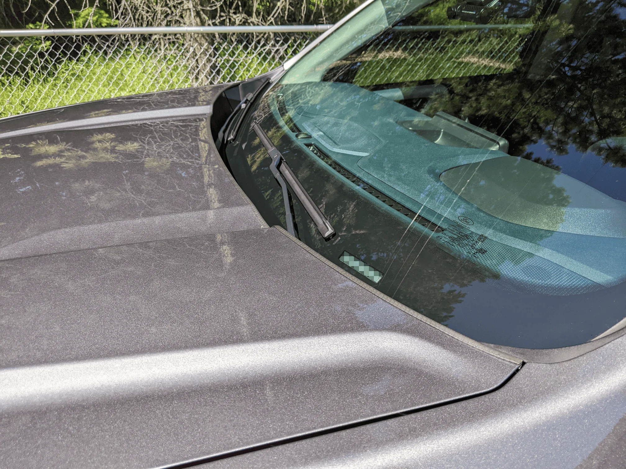 Ford Maverick Door Edge Guards Installed Hood 002