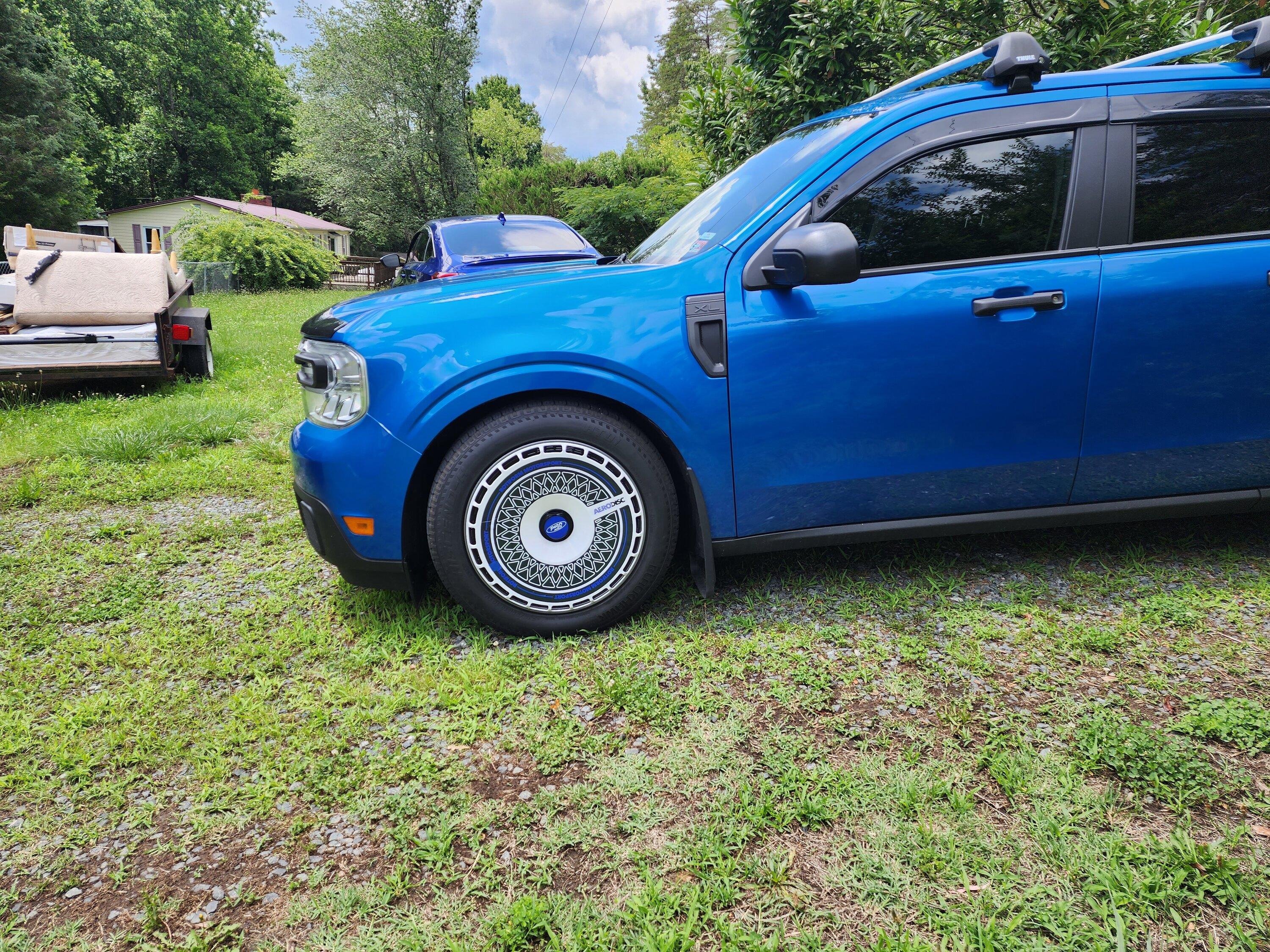 Ford Maverick 19 inch wheels only post them here and tire combo. 20230704_115813