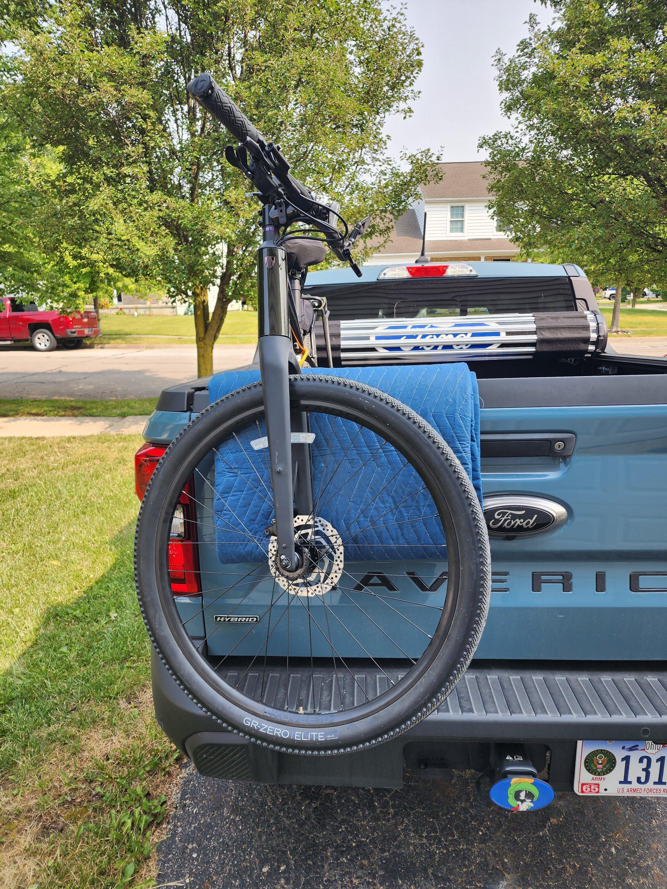 Ford Maverick Bike Racks... Tailgate Pad or Hitch Rack for frequent use. 20230615_102325