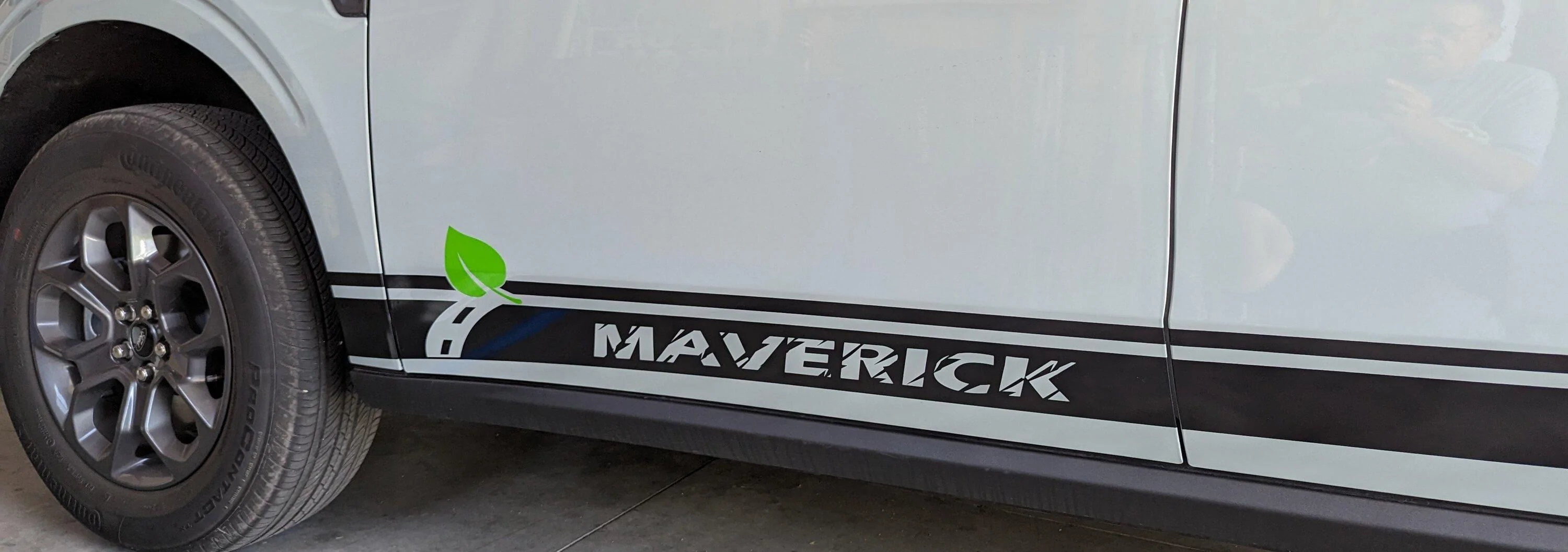 Ford Maverick Custom Hybrid Stripe installed PXL_20230706_203336893