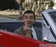 Ford Maverick How Two Maverick Owners React To One Another On The Road mr-bean-middle-finger