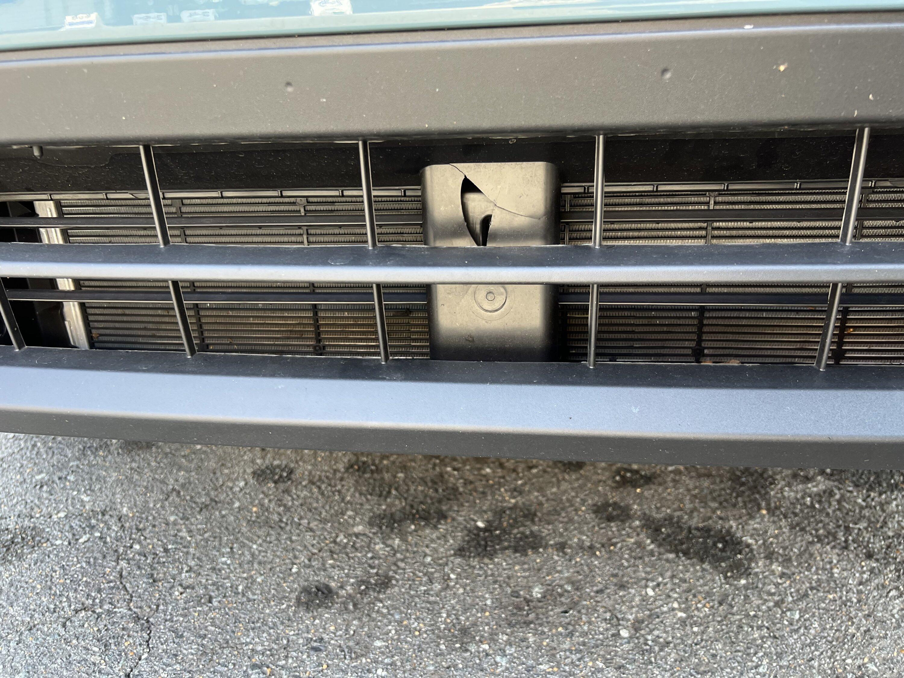 Ford Maverick Broken Inner Bumper Trim -  Possible Warranty Issue? IMG_7505