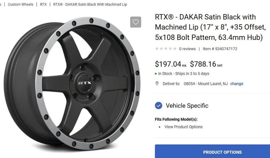 Ford Maverick Do I need to plan for anything with these wheels? RTX Dakar