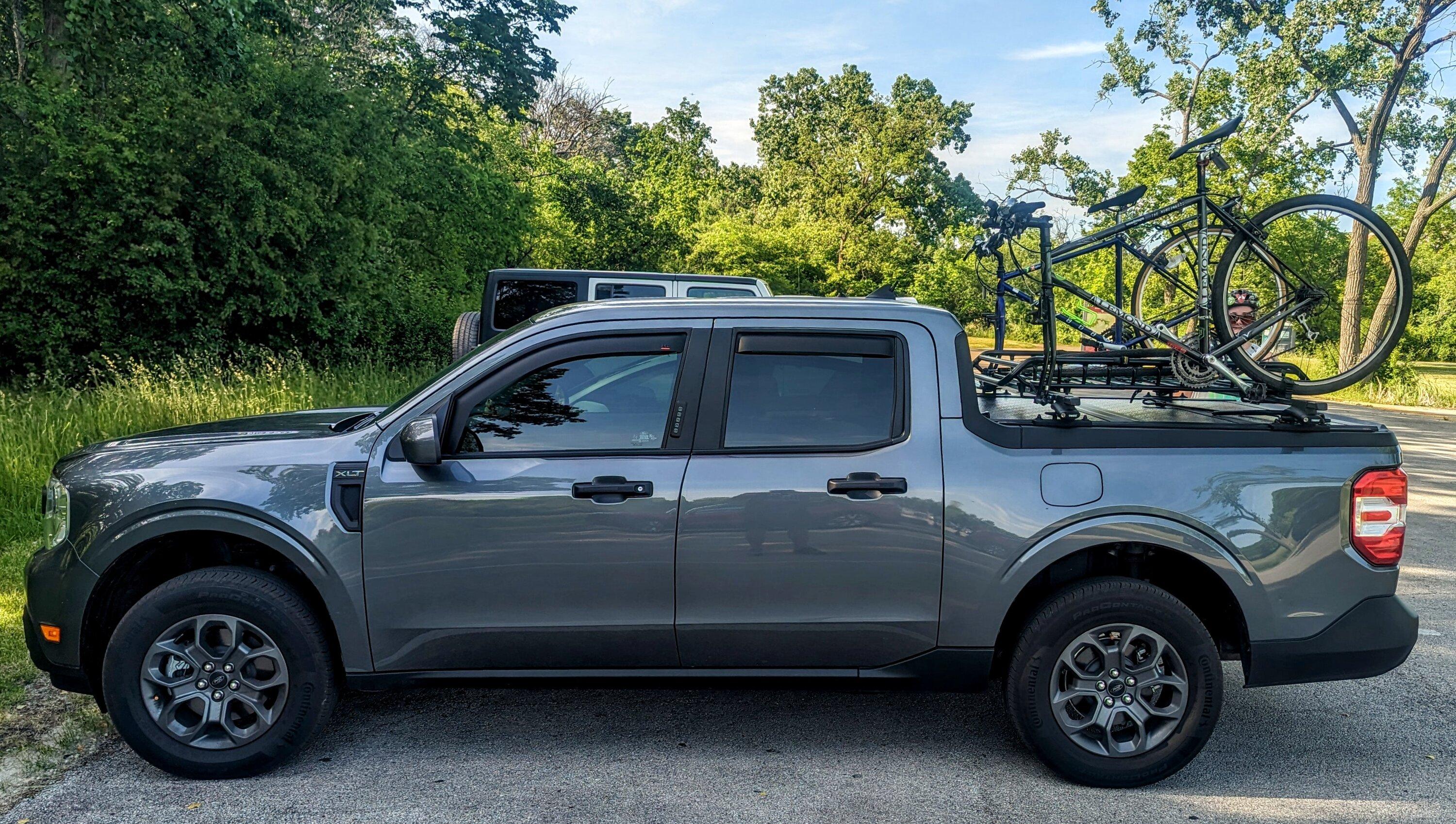 Ford Maverick Bike Racks... Tailgate Pad or Hitch Rack for frequent use. PXL_20230529_215819319~3