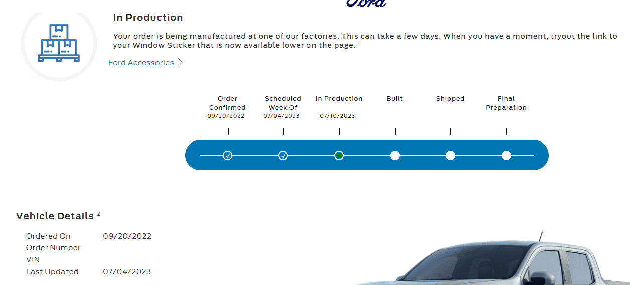 Ford Maverick Canadian order to delivery wait times Screenshot 2023-07-10 203348