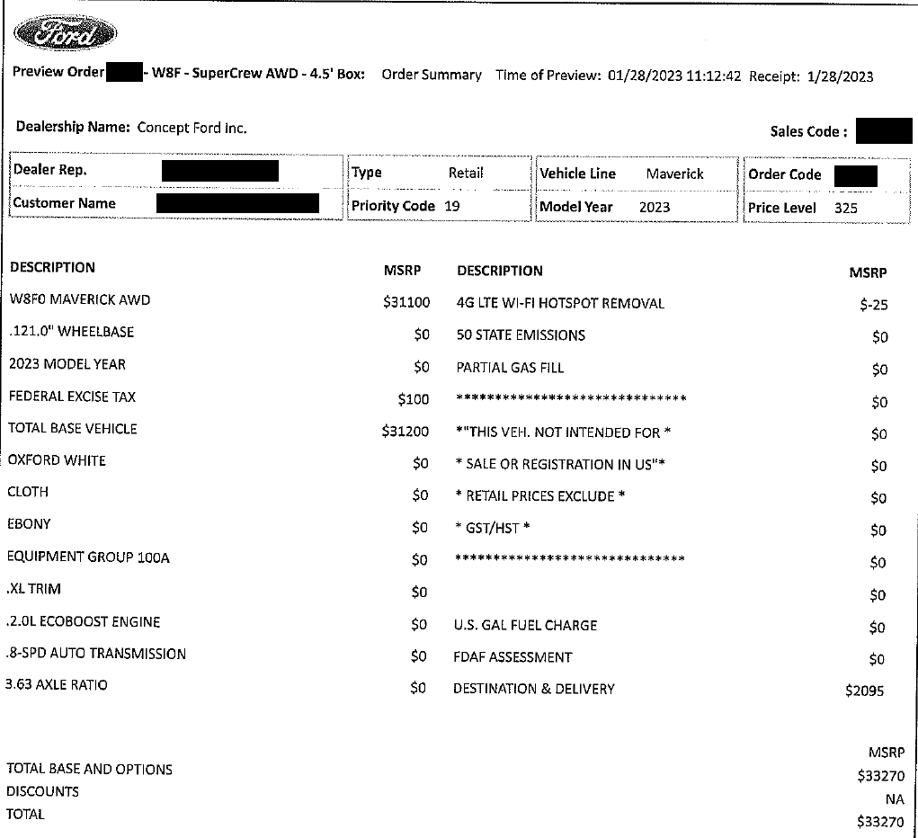 Ford Maverick 📬 7/13/23 Scheduling Email Received Group [EMAILS NOW ARRIVING] 1689263151102