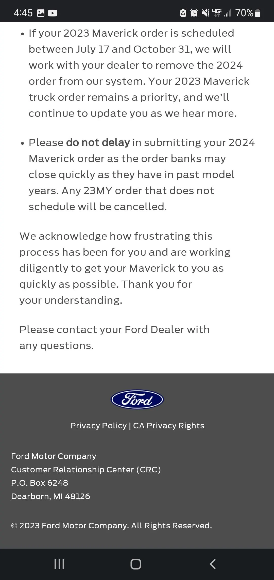 Ford Maverick 2024 AWD Hybrid option- TRue or wishful thinking :(? Screenshot_20230713-164513_Chrom