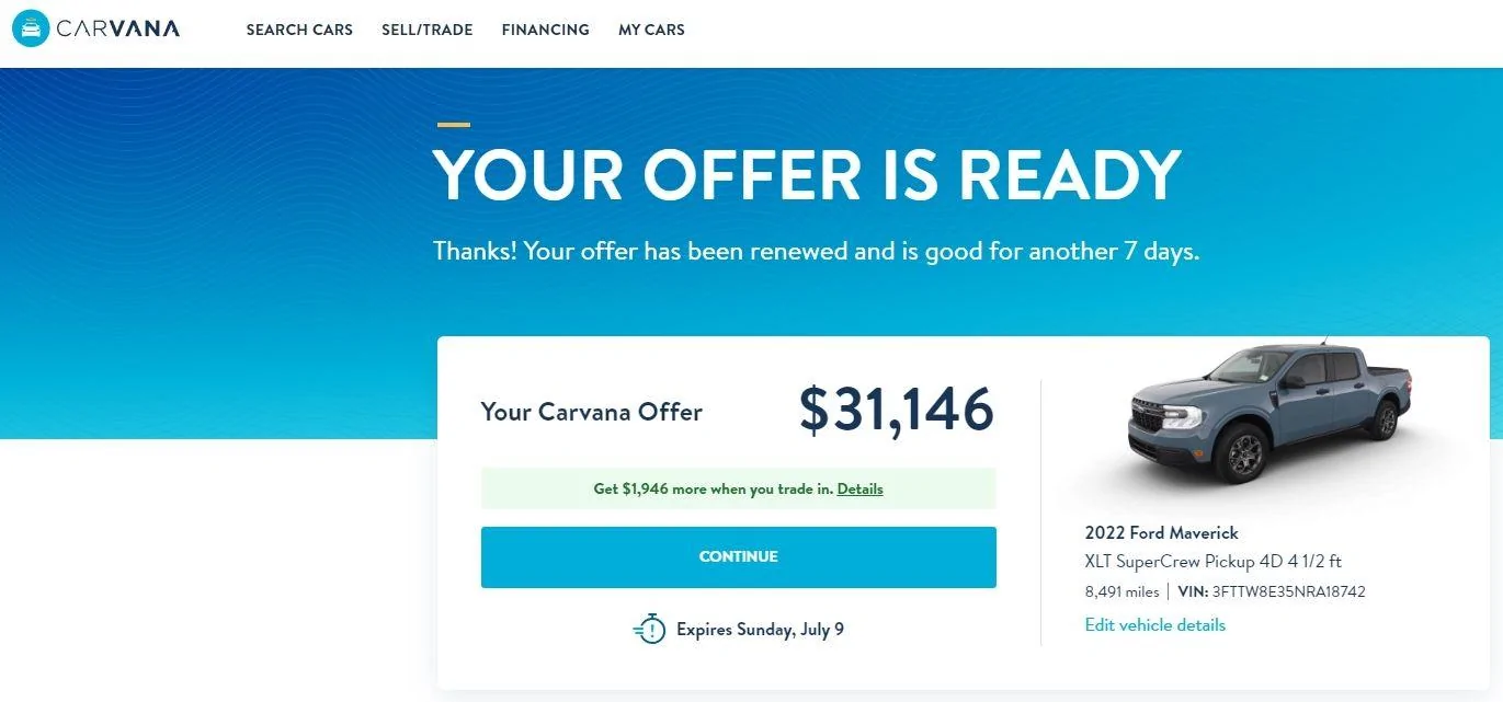 Ford Maverick Should I order the 2024 model? Carvana XLT Maverick Hybrid 2023-07-01