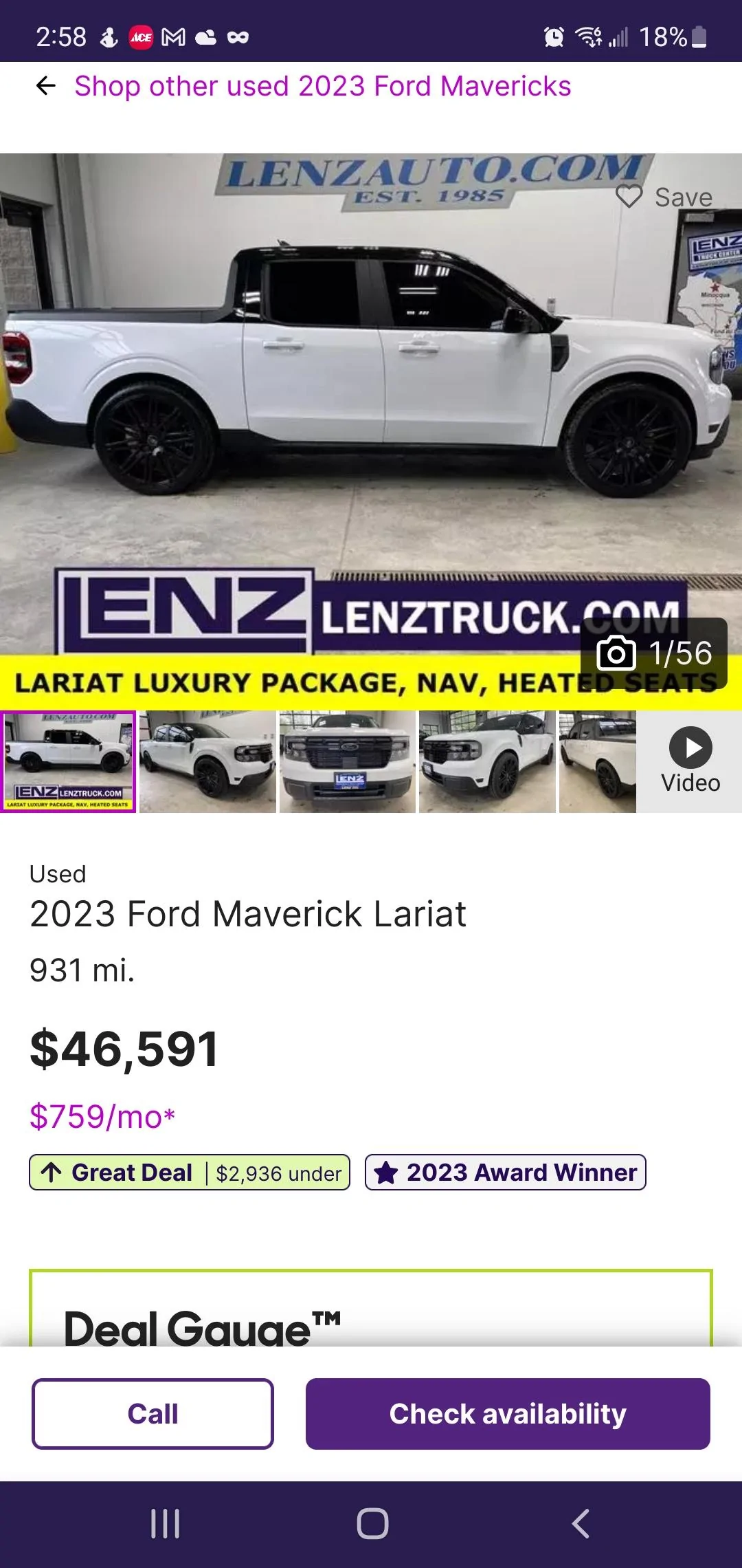 Ford Maverick Inspiration build - "Black Label" Concept w/ Black Roof Wrap Screenshot_20230715-145828_Firefox
