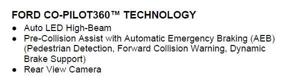Ford Maverick 2024 XLT CO-Pilot standard or still optional? CP360 Technology