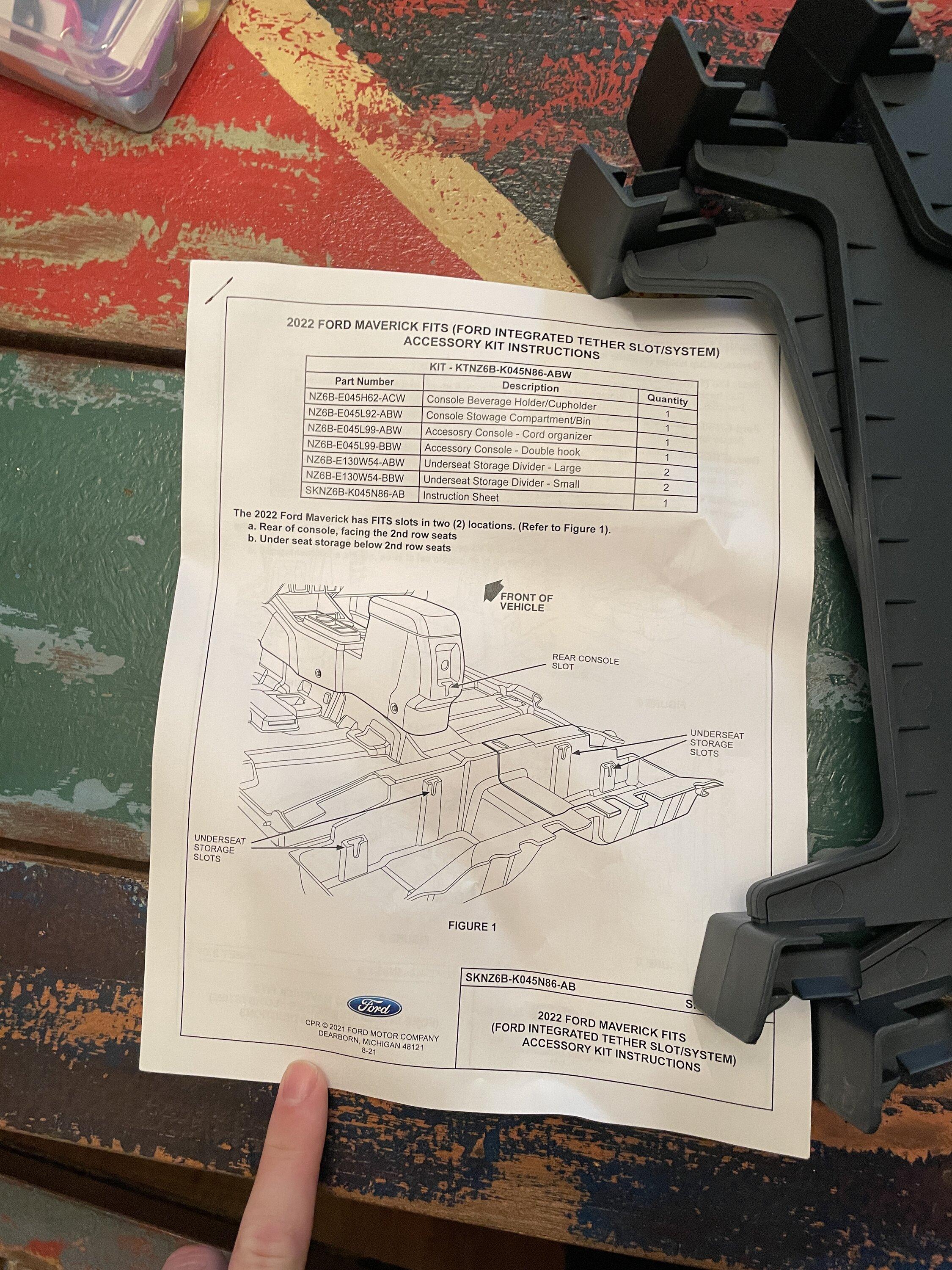 Ford Maverick New in Box OEM Ford FITS Kit $60 91DEFCF2-0B50-43FD-B7E5-9CE9BCBEE951