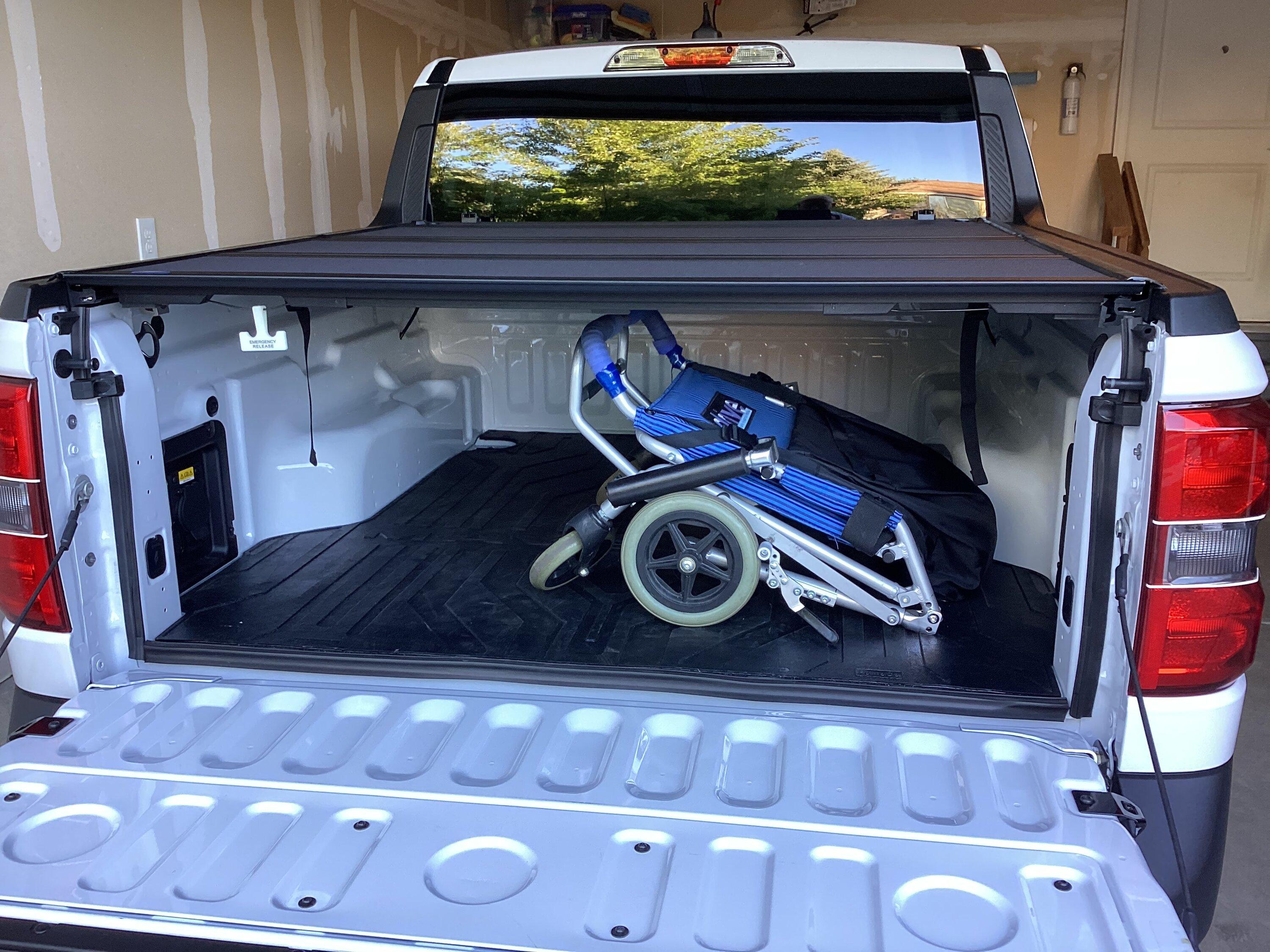 Ford Maverick Will a wheelchair fit in the backseat. IMG_0282