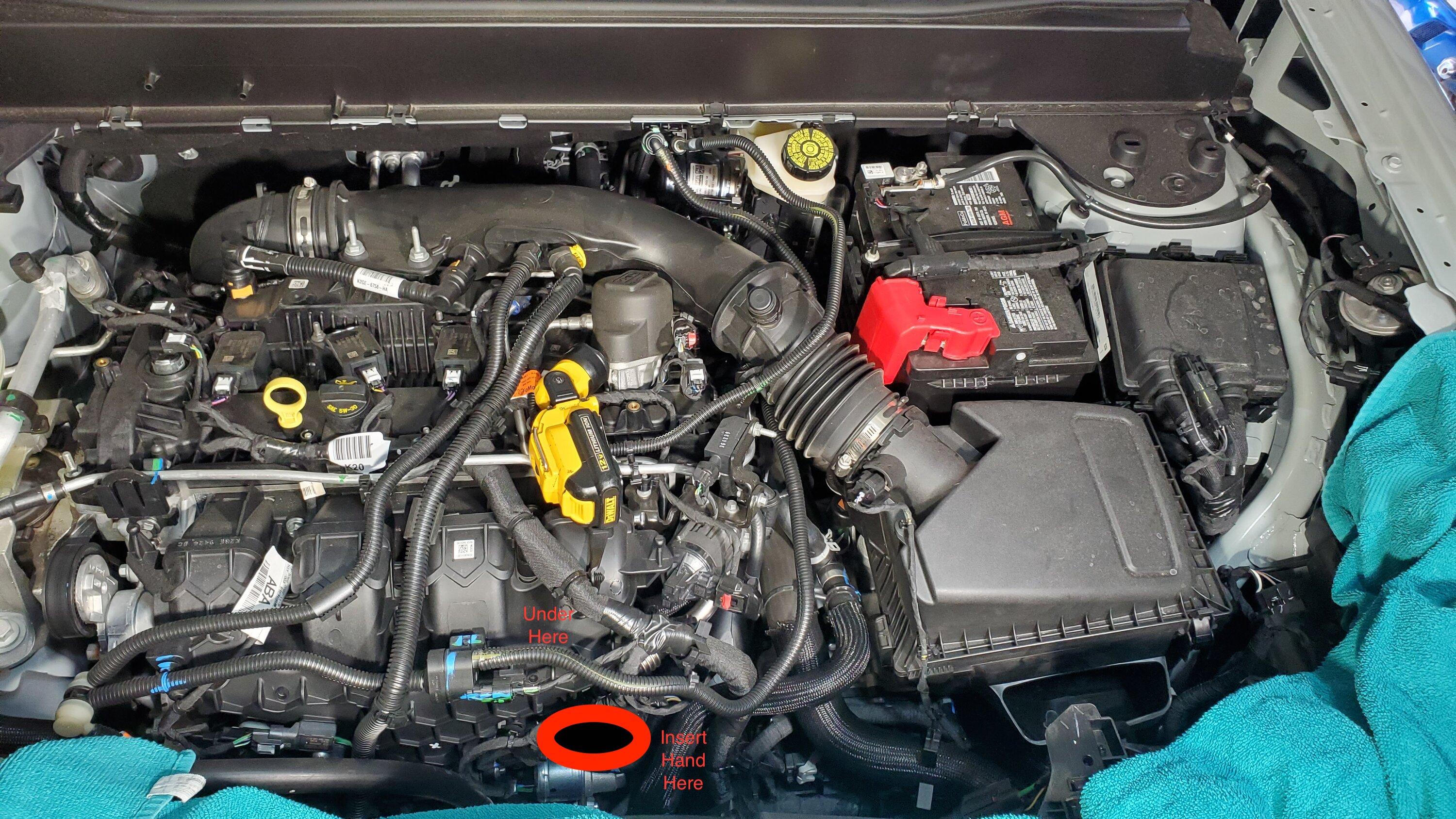 Ford Maverick Did they move the PCV on the '23s? PCV