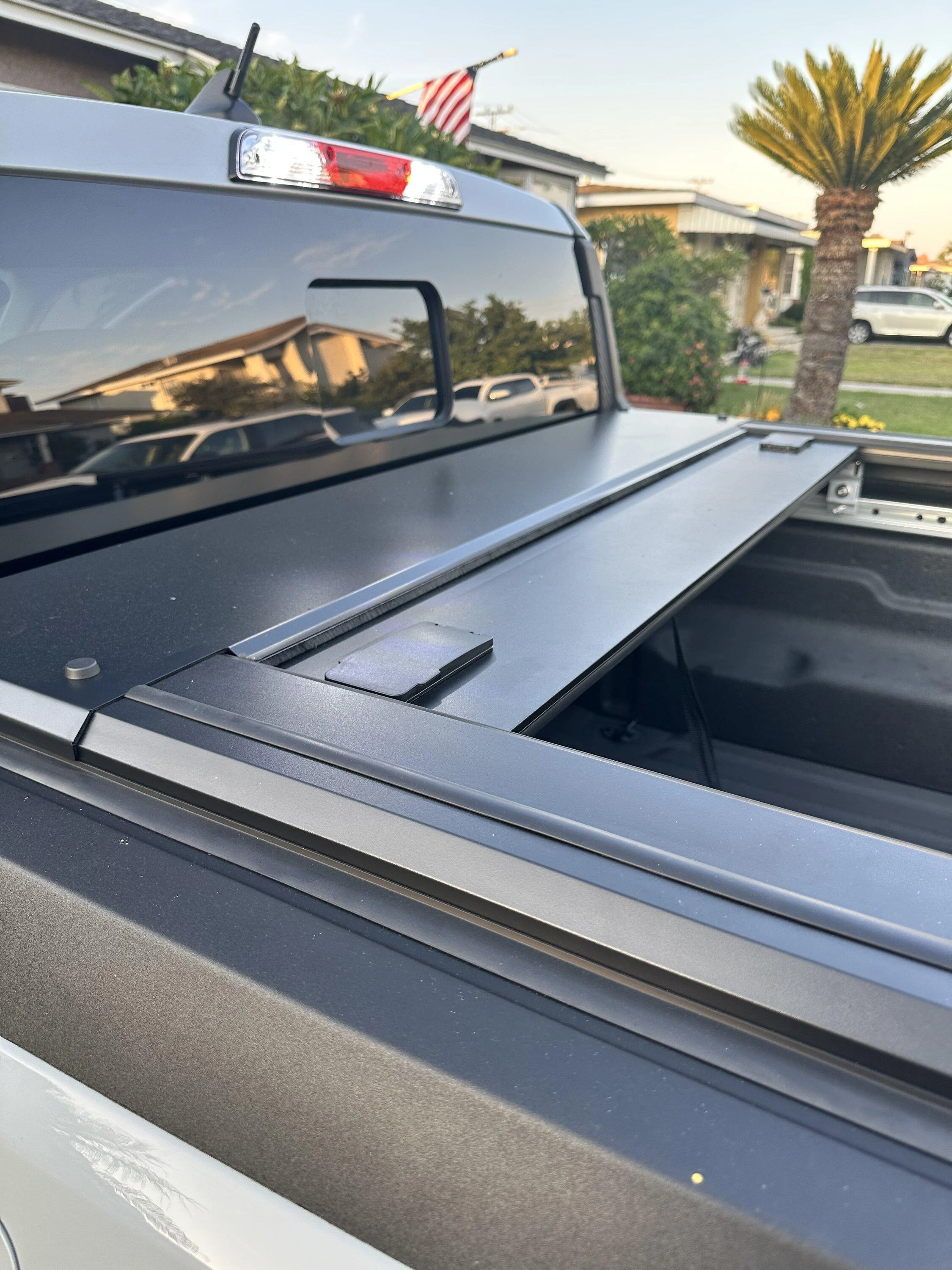 Ford Maverick New Tonneau Cover & Hitch Cover Tonneau Open