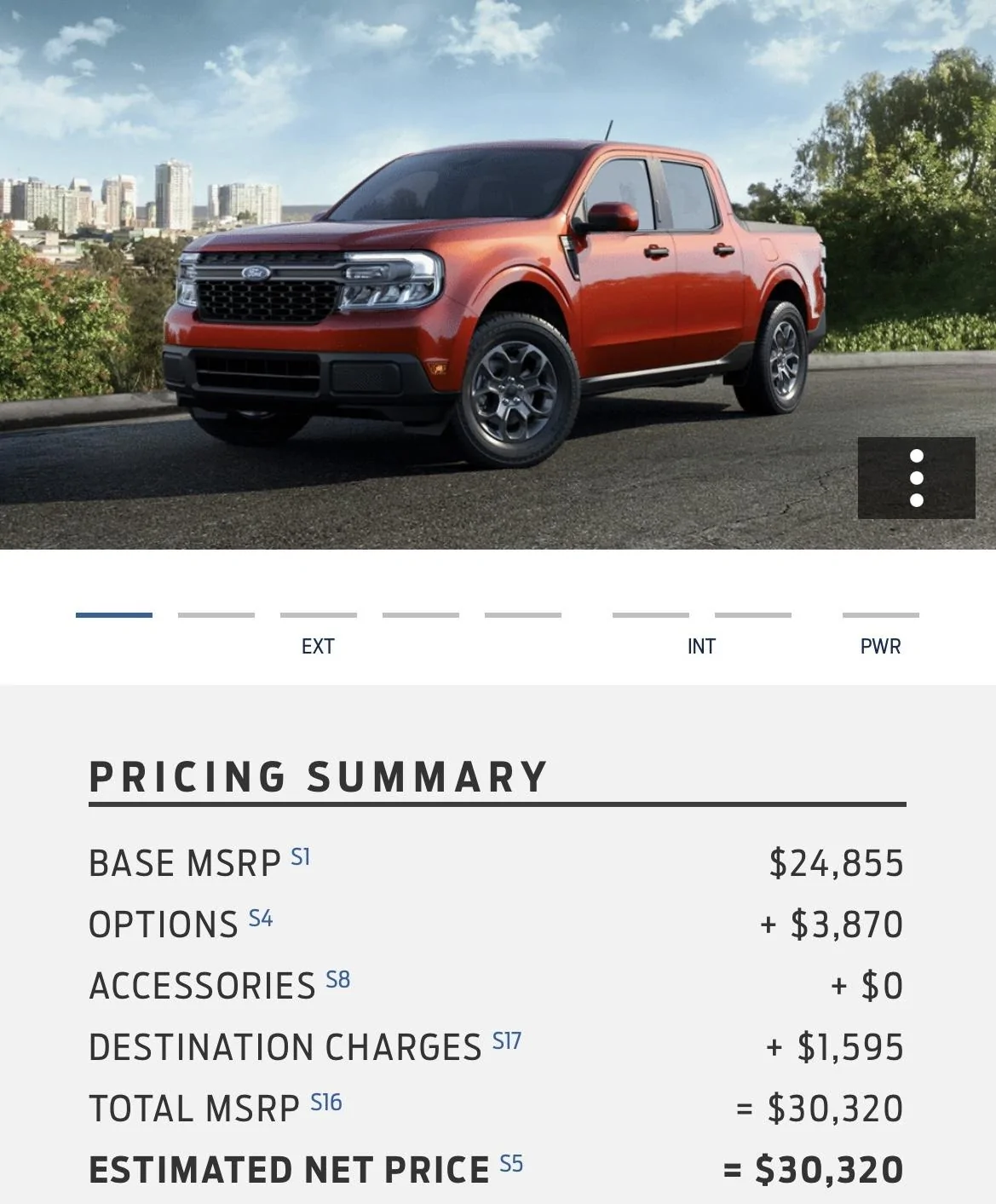Ford Maverick 2024 Maverick Build and Price is LIVE! IMG_3428