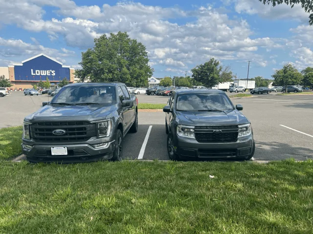 Ford Maverick Post your Maverick next to ridiculously large trucks - photos thread IMG_8772