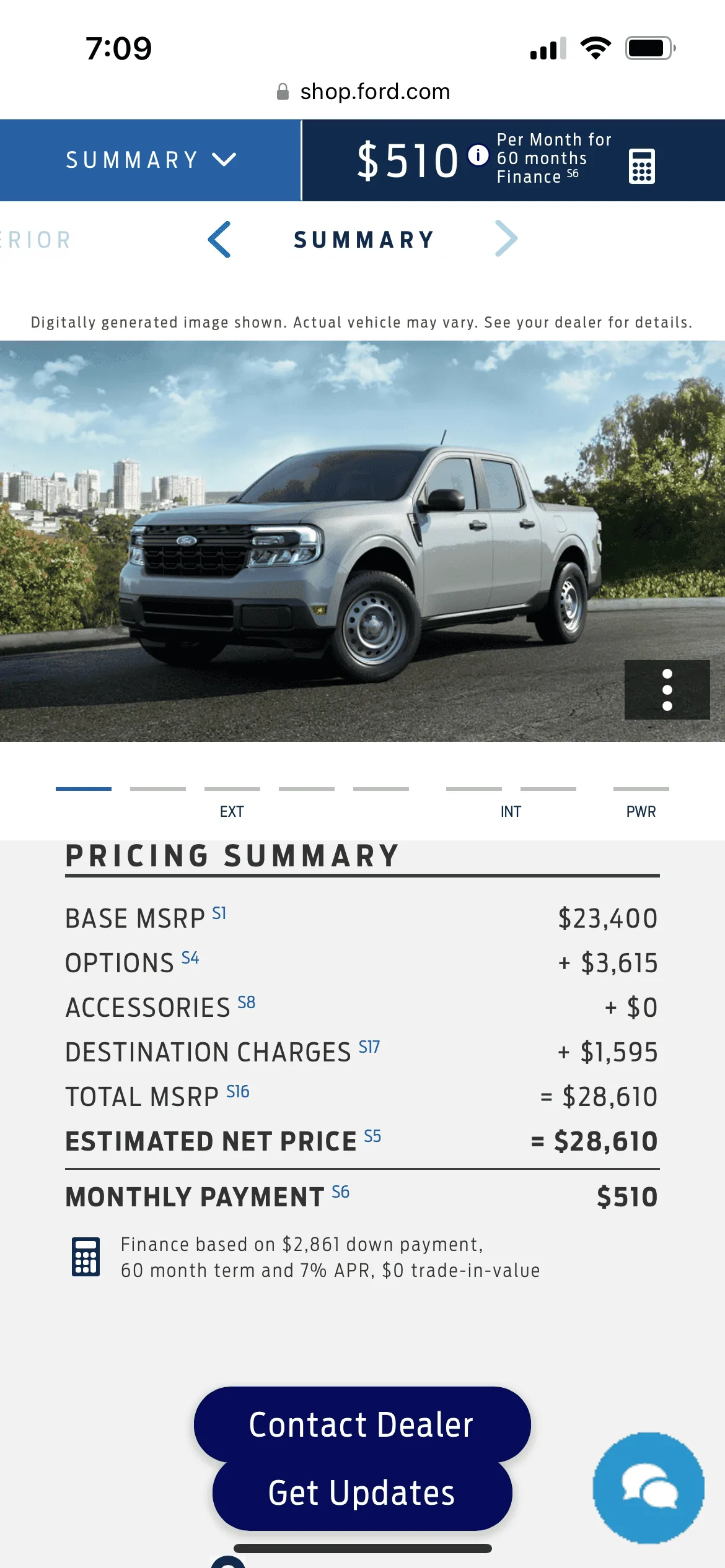 Ford Maverick 2024 Maverick Build and Price is LIVE! IMG_4050