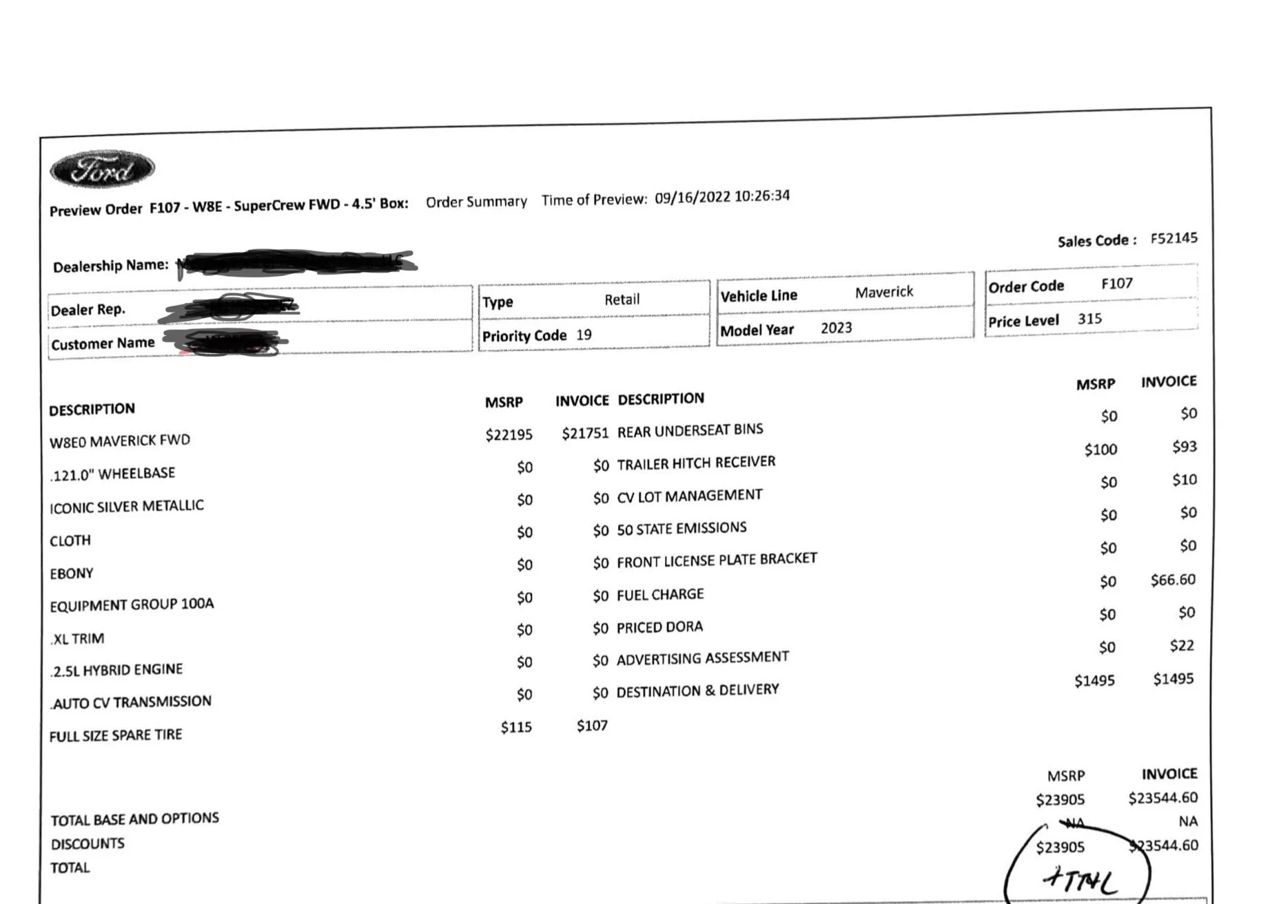 Ford Maverick 2024 Maverick Price List (MSRP/Invoice Pricing) - All Models / Options IMG_2096
