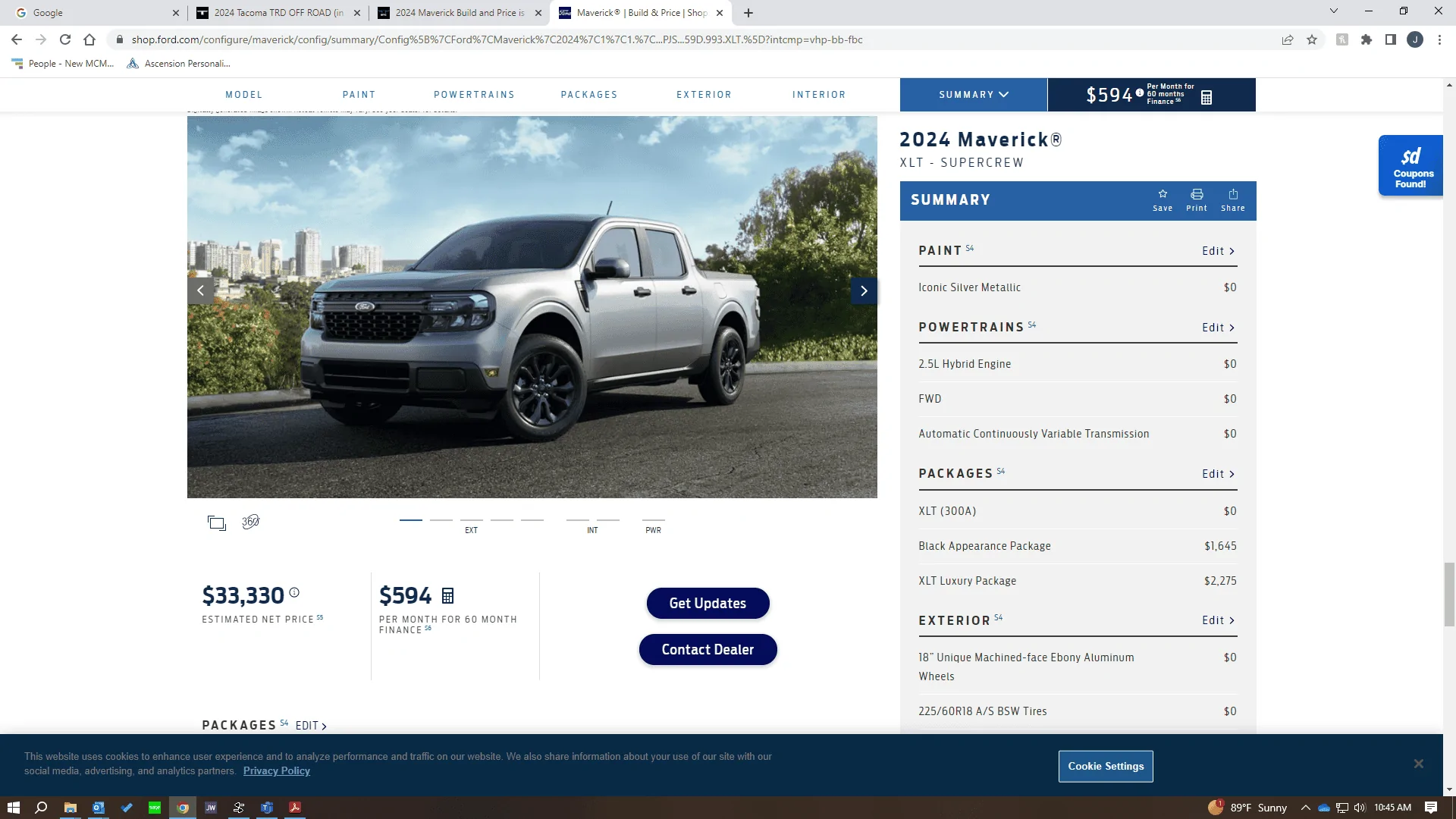 Ford Maverick 2024 Maverick Build and Price is LIVE! Screenshot (66)