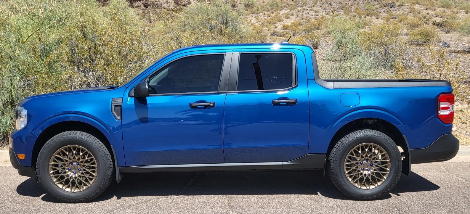 Ford Maverick Visual Comparison of Different Tires / Tire Sizes on 2022+ Maverick 20230628_143704_resized