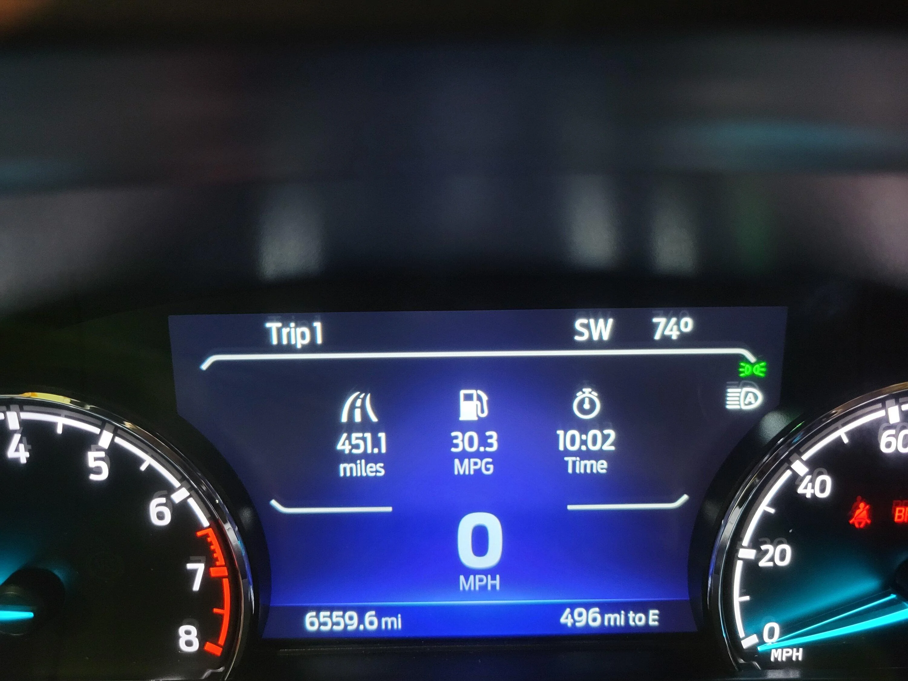 Ford Maverick Mpg, break in period, first impressions 20230718_231444