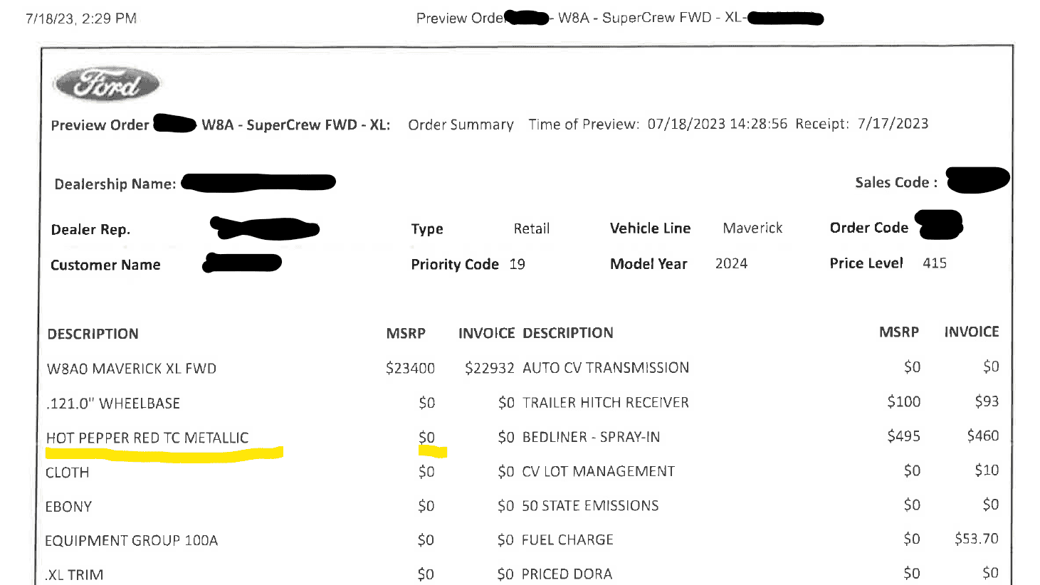 Ford Maverick do 2024 Mav XL hybrids come with cruise control? How about full size spare ordering? 1689779055484