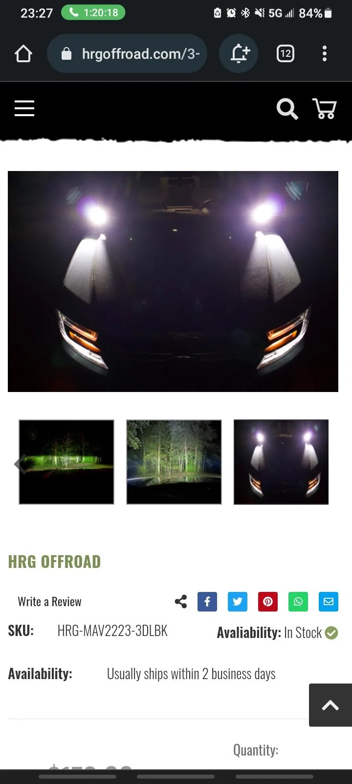 Ford Maverick Ditch lights brackets for the hood? Screenshot_20230719_232743_Chrom